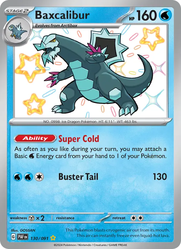Baxcalibur 130 Paldean Fates (SV4.5) Pokemon Card