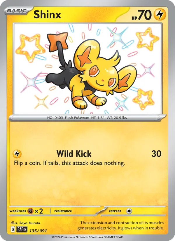 Shinx 135 Paldean Fates (SV4.5) Pokemon Card