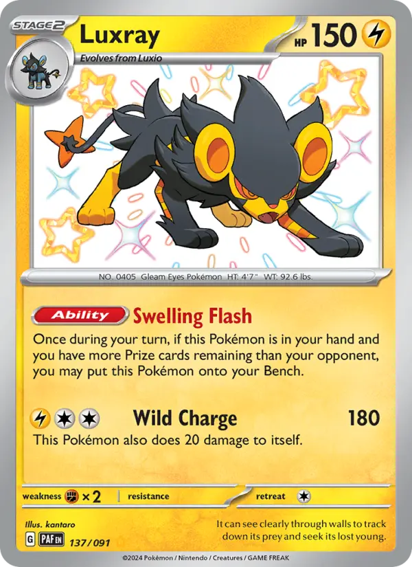 Luxray 137 Paldean Fates (SV4.5) Pokemon Card