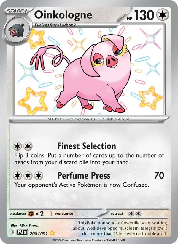 Oinkologne 208 Paldean Fates (SV4.5) Pokemon Card