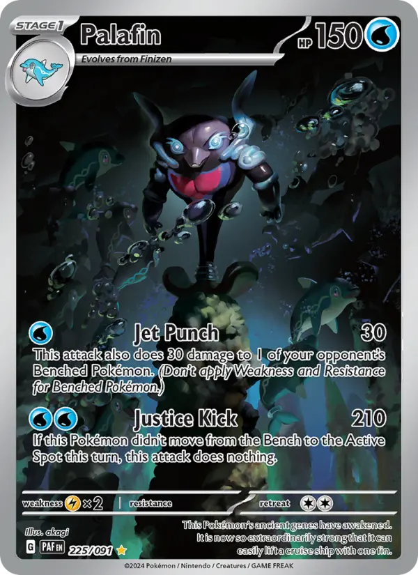 Palafin 225 Paldean Fates (SV4.5) Pokemon Card