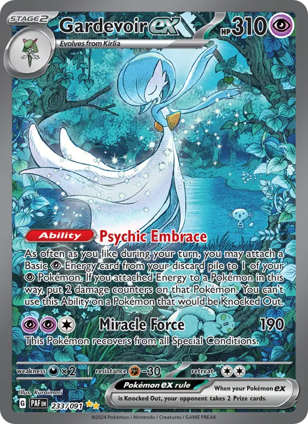 Gardevoir ex 233 Paldean Fates (SV4.5) Pokemon Card
