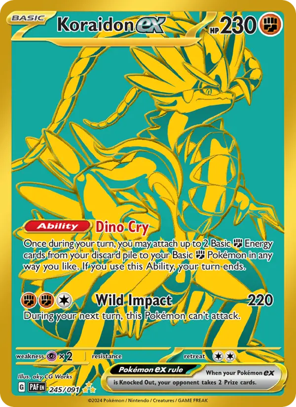 Koraidon ex 245 Paldean Fates (SV4.5) Pokemon Card