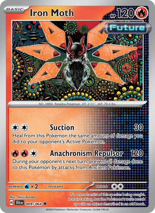 Iron Moth 009 Shrouded Fable (SV6.5) Pokemon Card