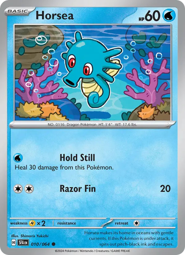 Horsea 010 Shrouded Fable (SV6.5) Pokemon Card