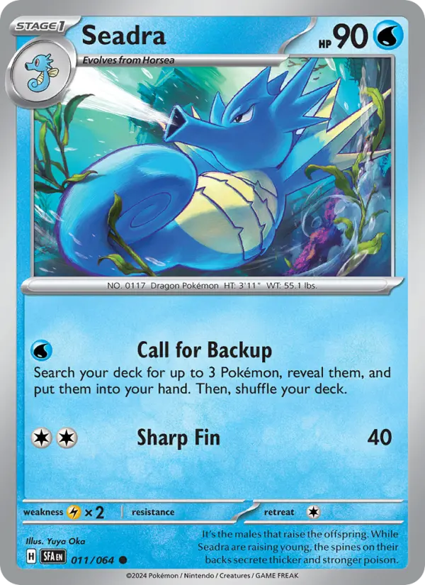 Seadra 011 Shrouded Fable (SV6.5) Pokemon Card