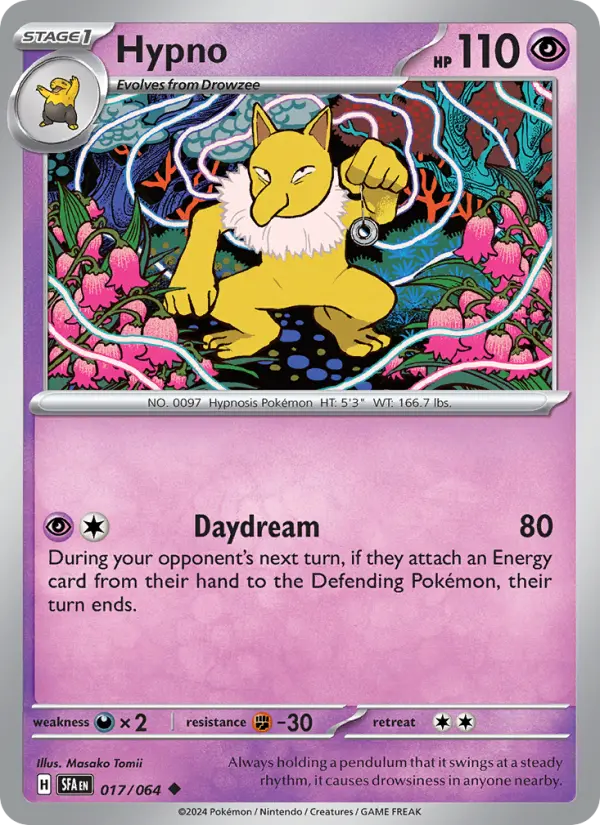 Hypno 017 Shrouded Fable (SV6.5) Pokemon Card