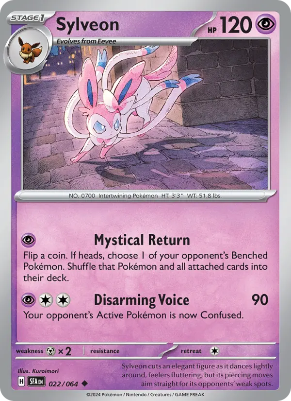 Sylveon 022 Shrouded Fable (SV6.5) Pokemon Card