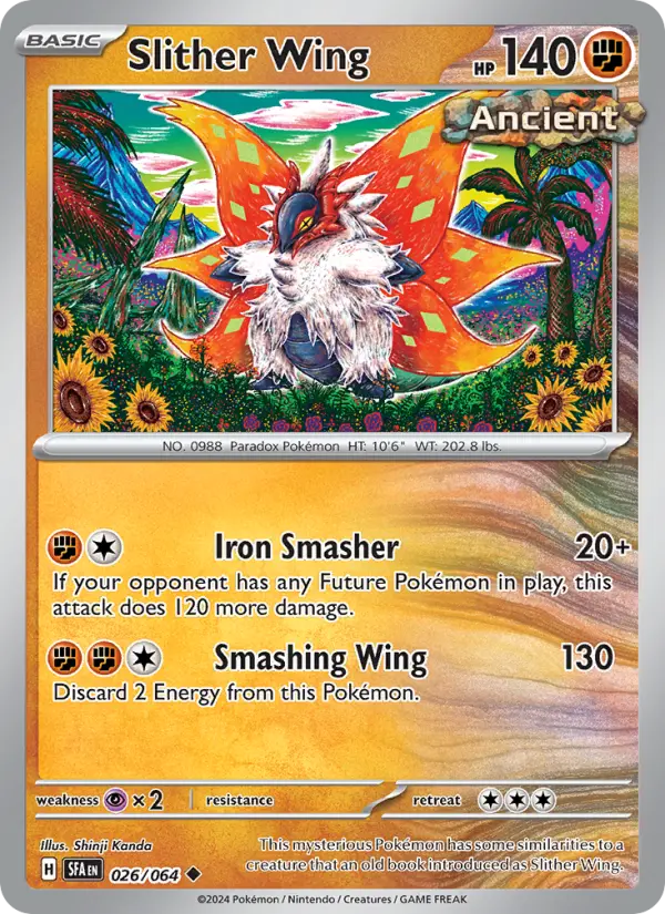Slither Wing 026 Shrouded Fable (SV6.5) Pokemon Card
