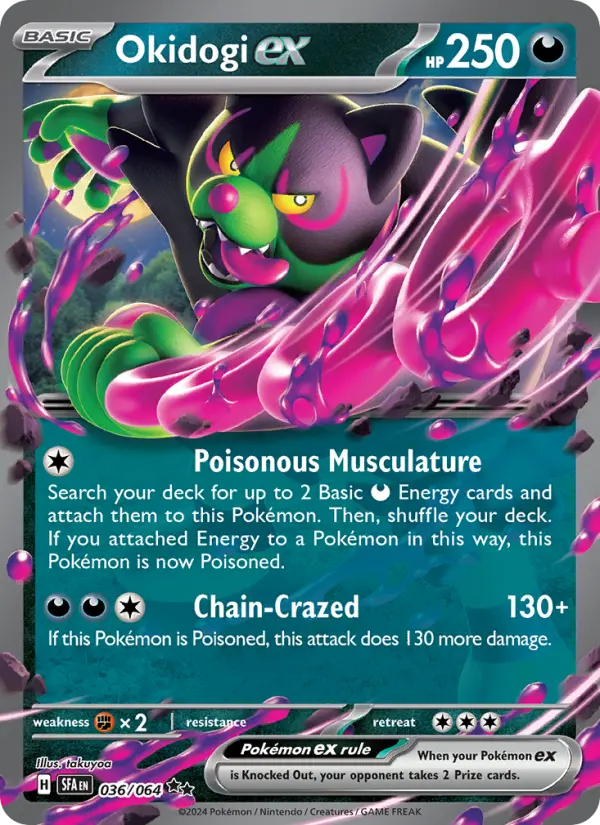 Okidogi ex 036 Shrouded Fable (SV6.5) Pokemon Card