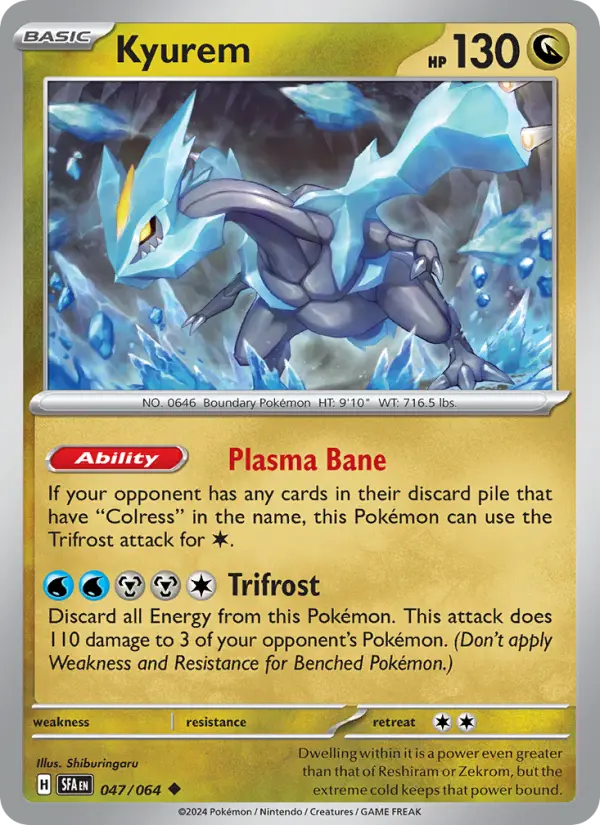 Kyurem 047 Shrouded Fable (SV6.5) Pokemon Card