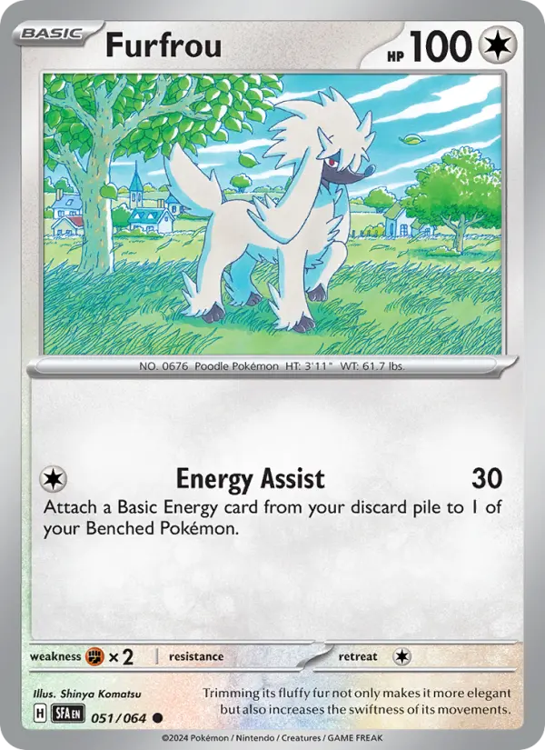 Furfrou 051 Shrouded Fable (SV6.5) Pokemon Card