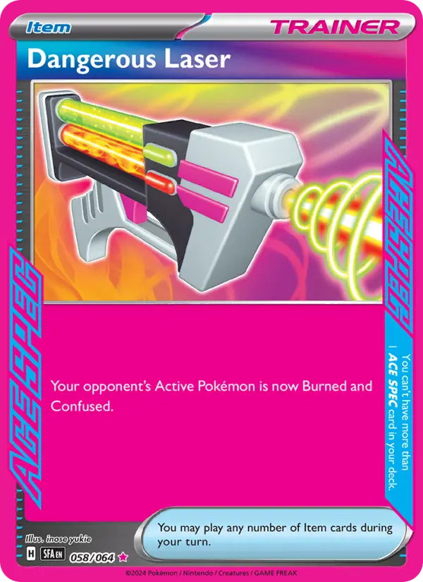 Dangerous Laser 058 Shrouded Fable (SV6.5) Pokemon Card