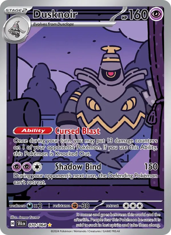 Dusknoir 070 Shrouded Fable (SV6.5) Pokemon Card
