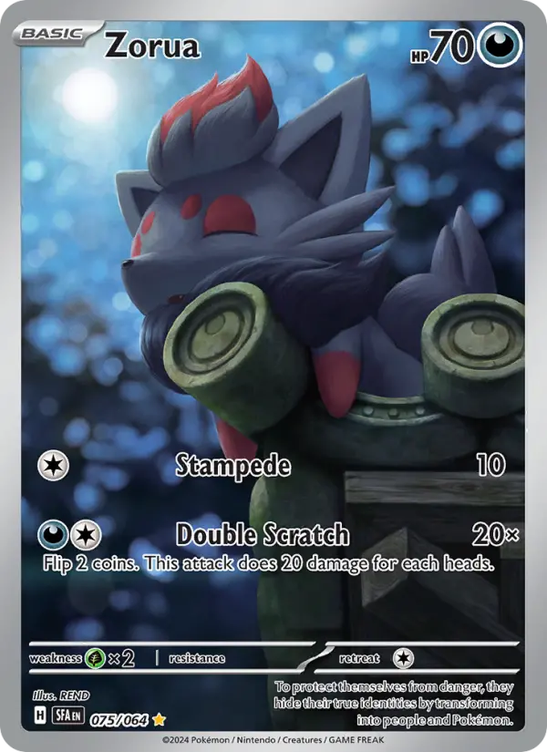 Zorua 075 Shrouded Fable (SV6.5) Pokemon Card
