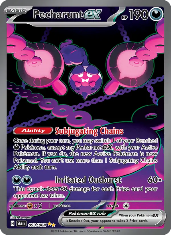 Pecharunt ex 093 Shrouded Fable (SV6.5) Pokemon Card