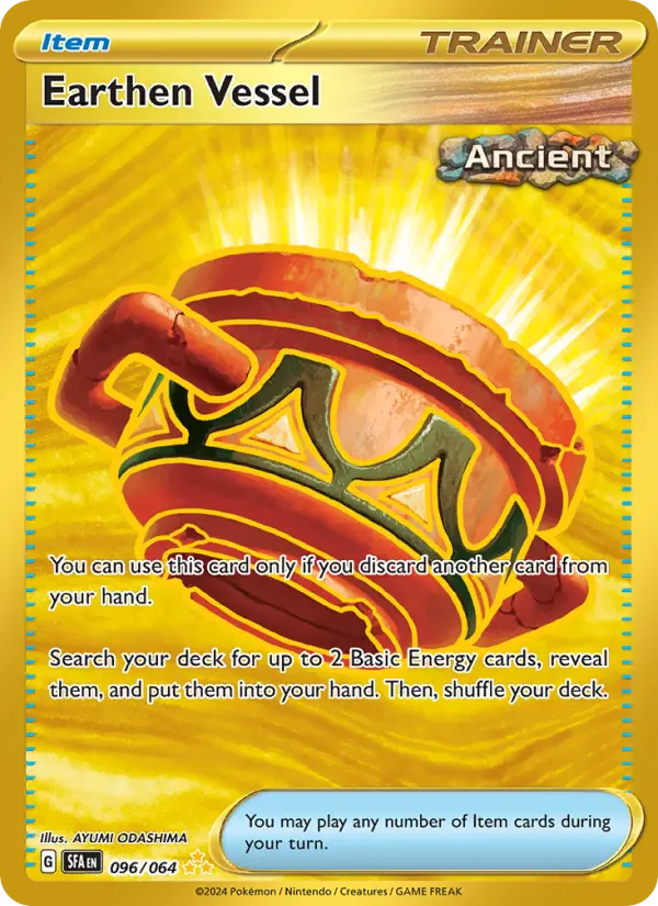 Earthen Vessel 096 Shrouded Fable (SV6.5) Pokemon Card
