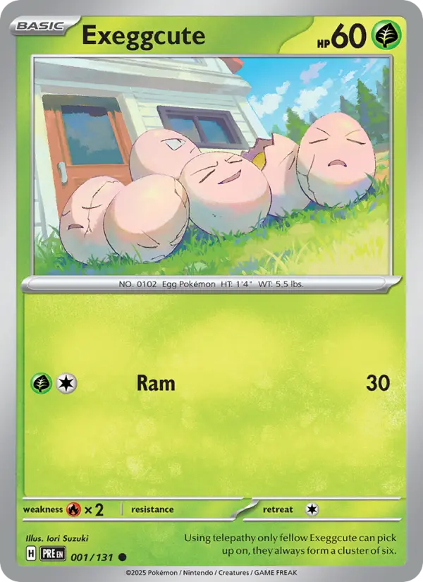 Exeggcute 001 Prismatic Evolutions (SV8.5) Pokemon Card