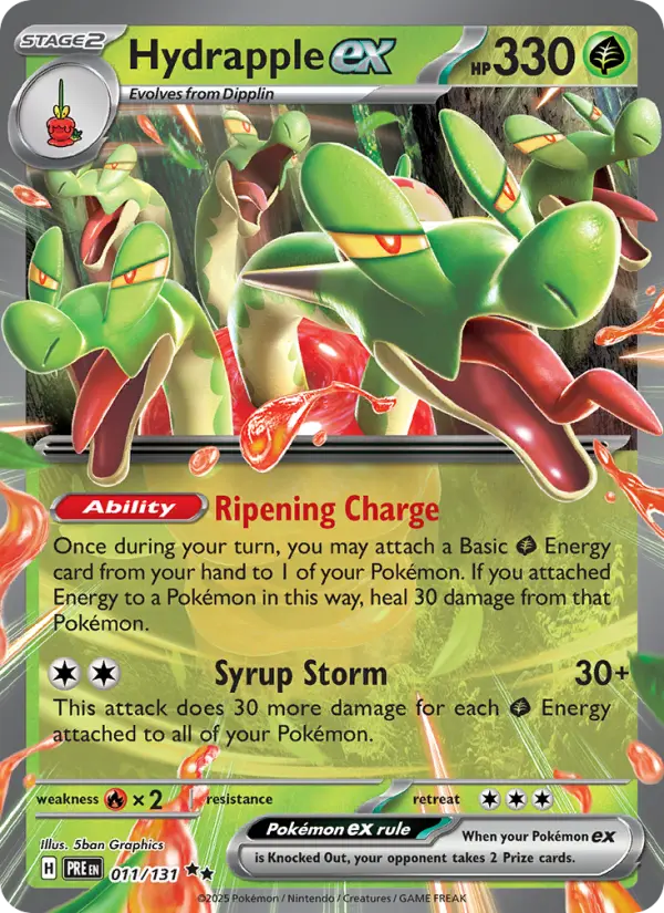 Hydrapple ex 011 Prismatic Evolutions (SV8.5) Pokemon Card
