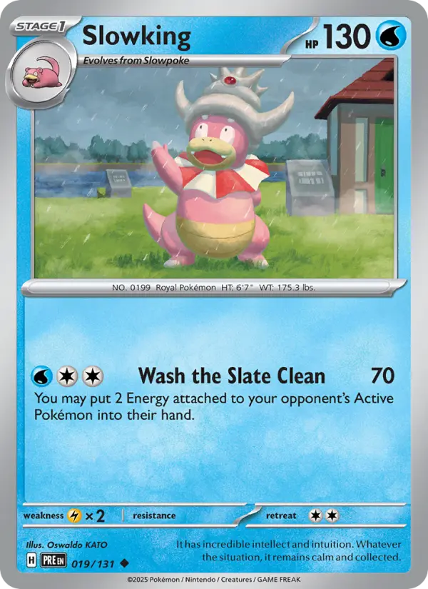 Slowking 019 Prismatic Evolutions (SV8.5) Pokemon Card