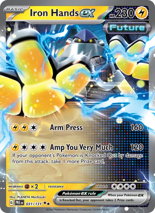 Iron Hands ex 031 Prismatic Evolutions (SV8.5) Pokemon Card