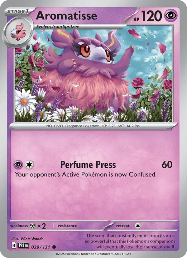 Aromatisse 039 Prismatic Evolutions (SV8.5) Pokemon Card