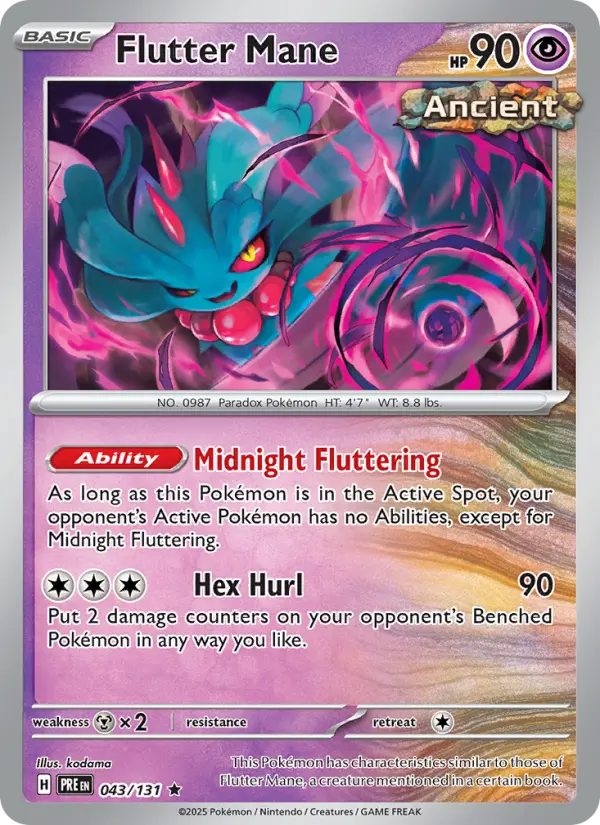 Flutter Mane 043 Prismatic Evolutions (SV8.5) Pokemon Card