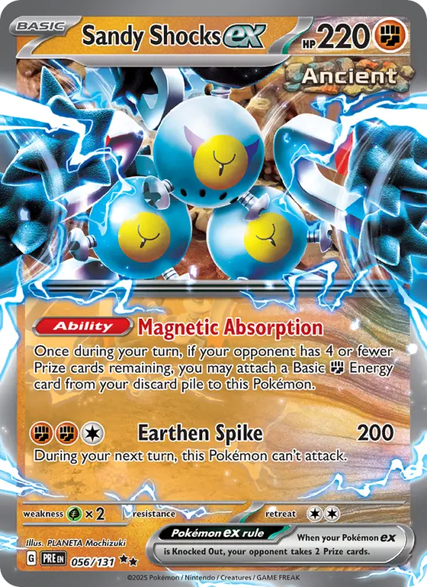 Sandy Shocks ex 056 Prismatic Evolutions (SV8.5) Pokemon Card