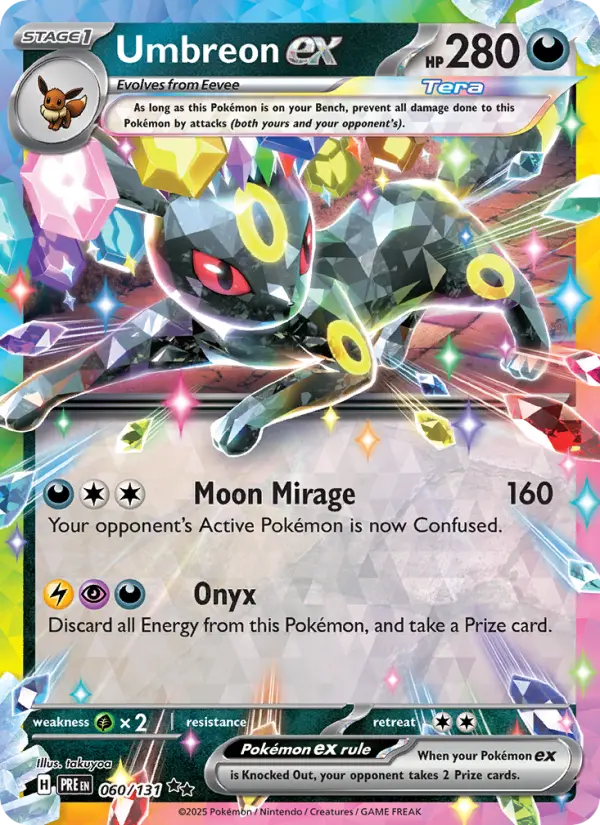 Umbreon ex 060 Prismatic Evolutions (SV8.5) Pokemon Card