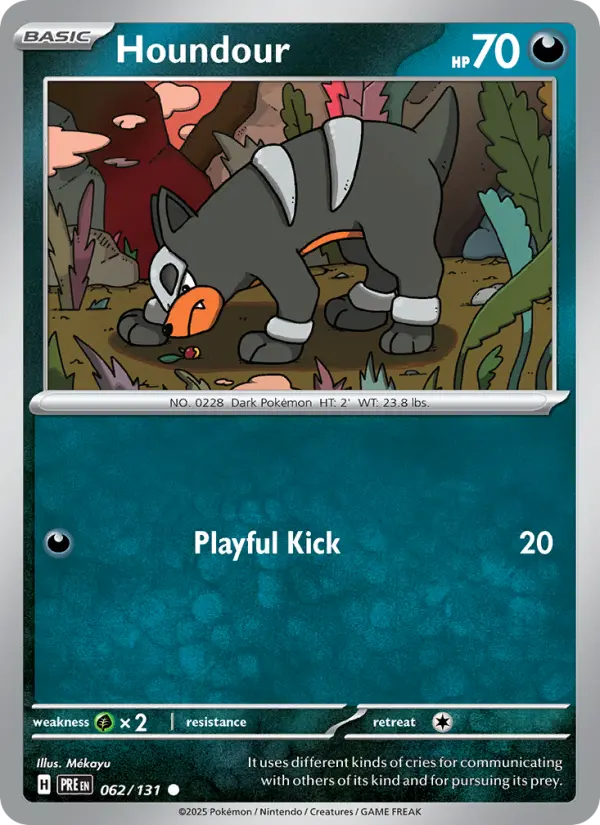Houndour 062 Prismatic Evolutions (SV8.5) Pokemon Card