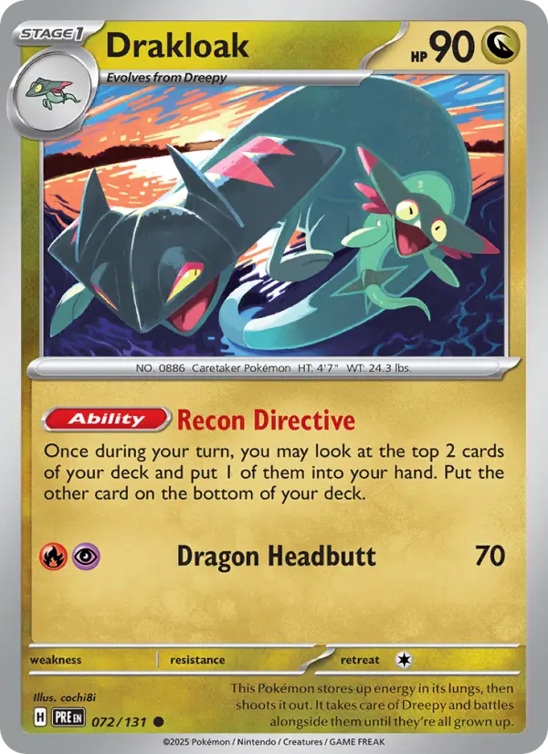 Drakloak 072 Prismatic Evolutions (SV8.5) Pokemon Card