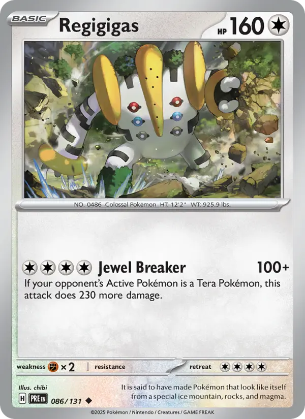 Regigigas 086 Prismatic Evolutions (SV8.5) Pokemon Card