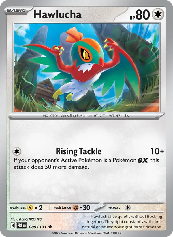 Hawlucha 089 Prismatic Evolutions (SV8.5) Pokemon Card