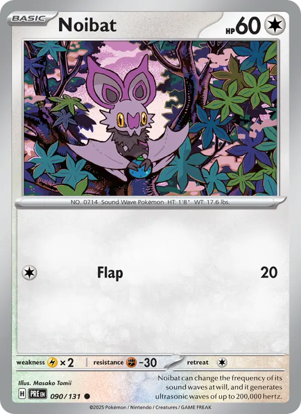 Noibat 090 Prismatic Evolutions (SV8.5) Pokemon Card
