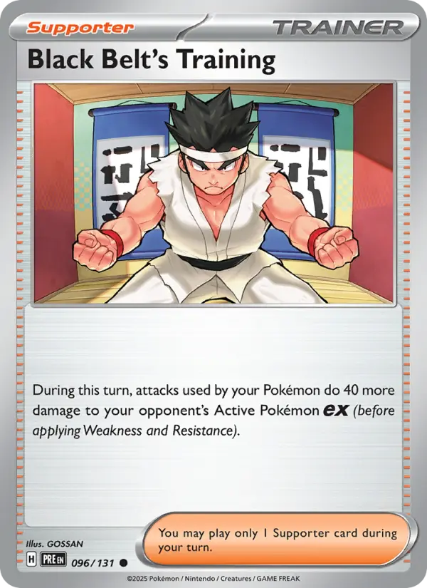 Black Belt's Training 096 Prismatic Evolutions (SV8.5) Pokemon Card