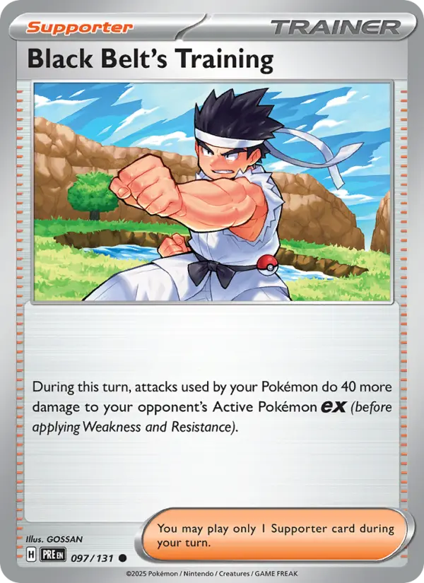Black Belt's Training 097 Prismatic Evolutions (SV8.5) Pokemon Card