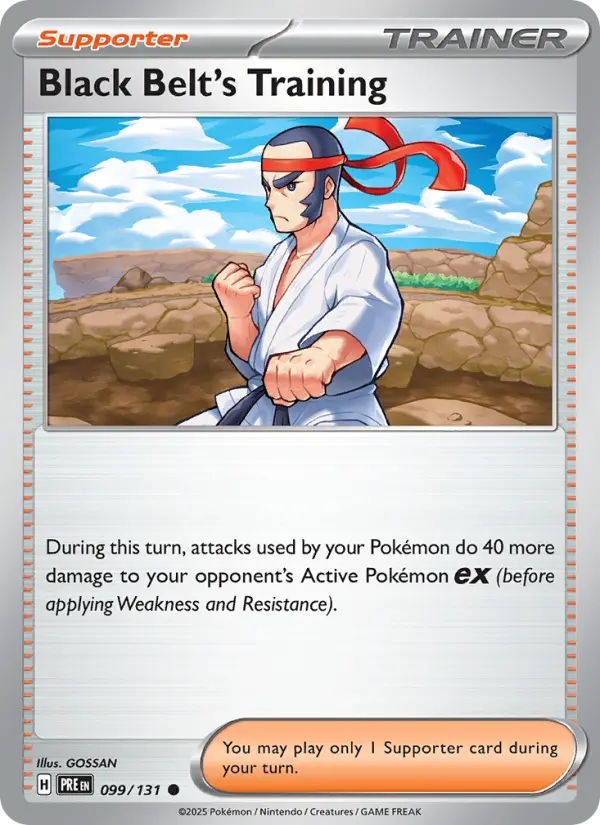 Black Belt's Training 099 Prismatic Evolutions (SV8.5) Pokemon Card