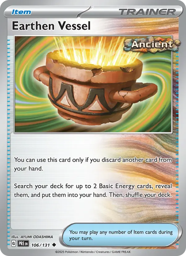 Earthen Vessel 106 Prismatic Evolutions (SV8.5) Pokemon Card