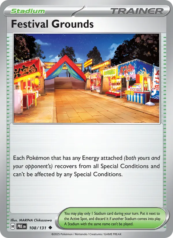 Festival Grounds 108 Prismatic Evolutions (SV8.5) Pokemon Card