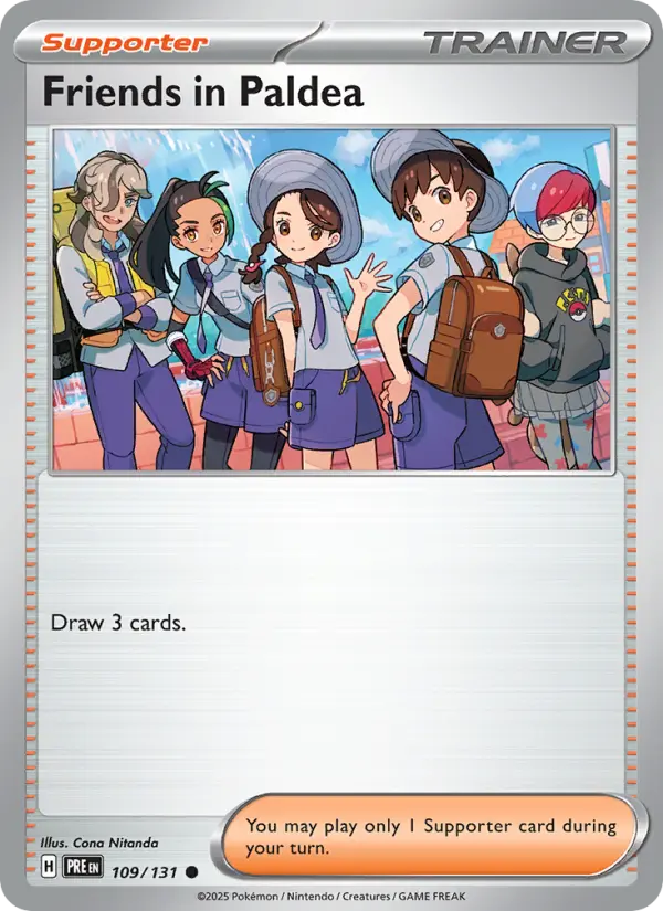 Friends in Paldea 109 Prismatic Evolutions (SV8.5) Pokemon Card