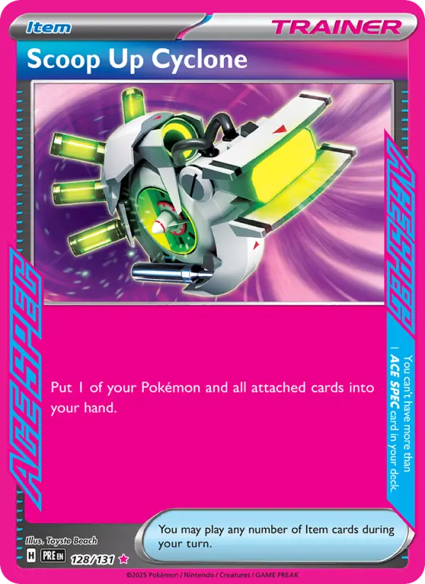 Scoop Up Cyclone 128 Prismatic Evolutions (SV8.5) Pokemon Card