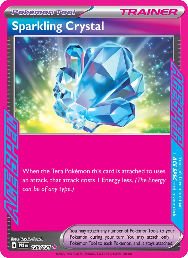 Sparkling Crystal 129 Prismatic Evolutions (SV8.5) Pokemon Card