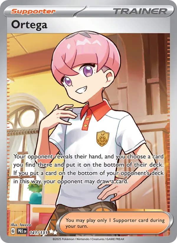 Ortega 141 Prismatic Evolutions (SV8.5) Pokemon Card