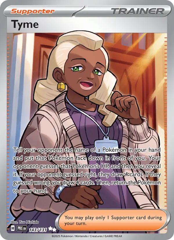 Tyme 143 Prismatic Evolutions (SV8.5) Pokemon Card