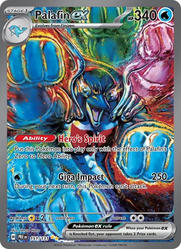 Palafin ex 151 Prismatic Evolutions (SV8.5) Pokemon Card
