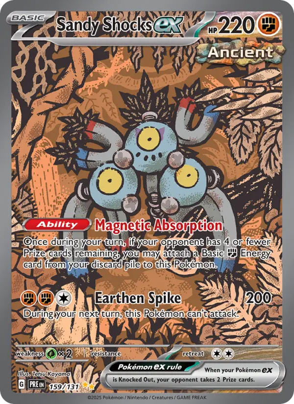 Sandy Shocks ex 159 Prismatic Evolutions (SV8.5) Pokemon Card