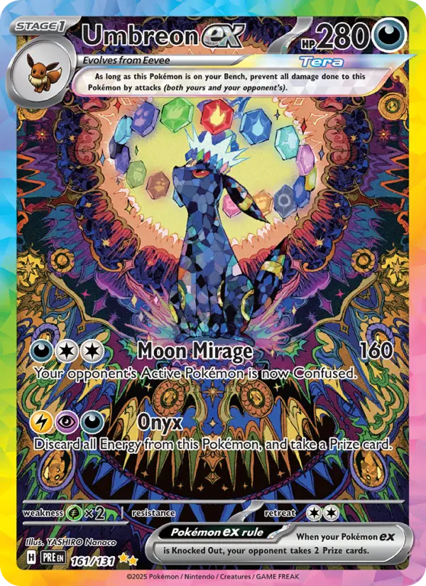 Umbreon ex 161 Prismatic Evolutions (SV8.5) Pokemon Card