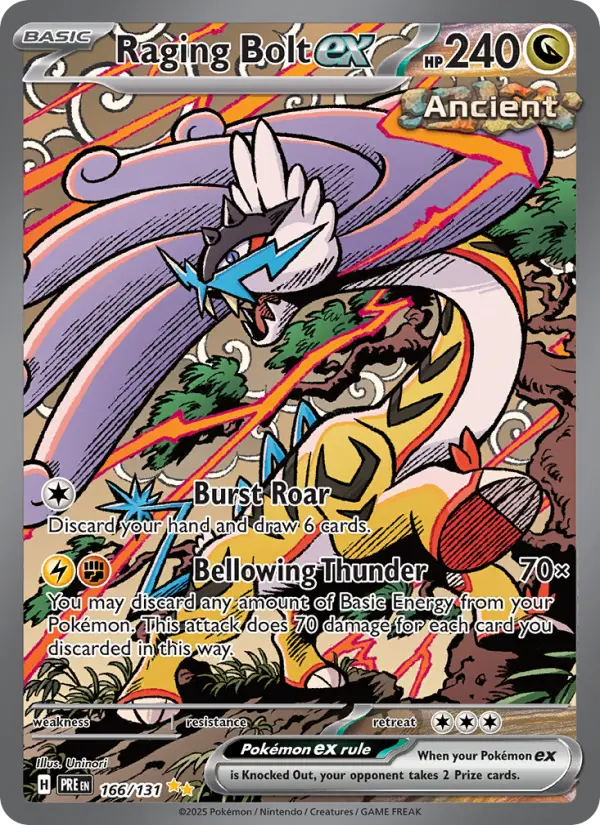 Raging Bolt ex 166 Prismatic Evolutions (SV8.5) Pokemon Card