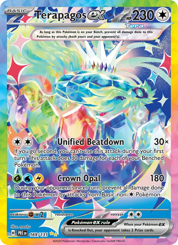 Terapagos ex 169 Prismatic Evolutions (SV8.5) Pokemon Card
