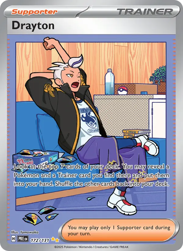 Drayton 172 Prismatic Evolutions (SV8.5) Pokemon Card